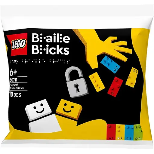 Конструктор LEGO Braille Bricks Гра з кубиками Брайля 10 деталей (30711)