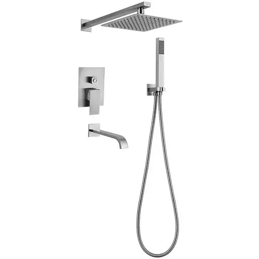 Душова система прихованого монтажу Mixxus KUB-009 Inner MI5945, Нержавіюча сталь - фото 1
