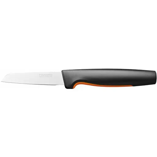 Ніж для коренеплодів Fiskars з прямим лезом 80 мм Чорно-жовтогарячий 000266991