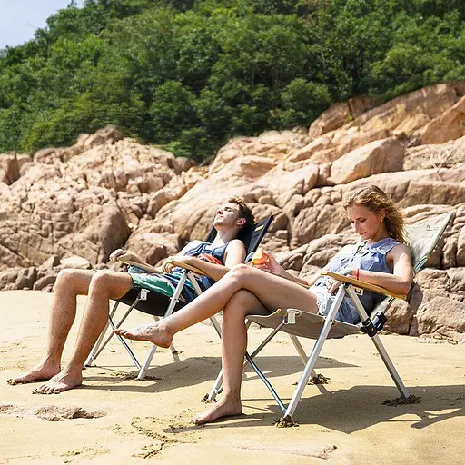 Складное туристическое кресло Naturehike NH17T003-Y алюминий (Черный) - фото 8