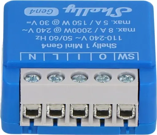 Розумне реле Shelly 1 Mini Gen4 - фото 2