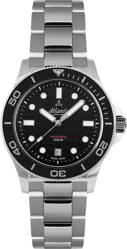 Часы Atlantic Mariner Quartz Wave Black 81376.41.69