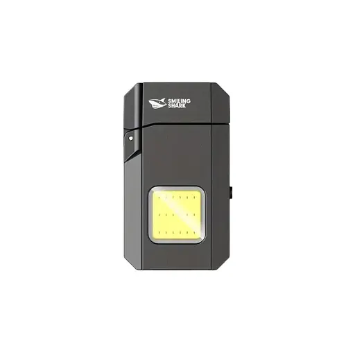 Перезаряджуваний ліхтарик-запальничка SMILING SHARK TIP-137 COB, надяскравий, з зарядкою Type-C, кишеньковий