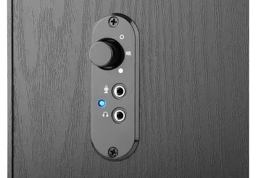 Колонки 2.0 REAL-EL S-235 Black, 2 x 9 Вт, МДФ, живлення від 220V, керування збоку - фото 9