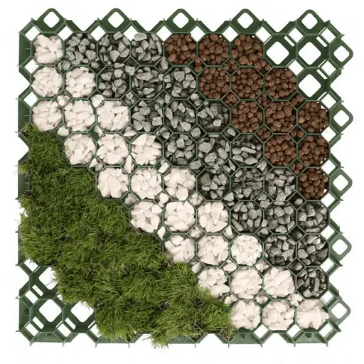 Газонна решітка Bradas MULTI GRID 40х600x600 мм KRMG40GY - фото 3