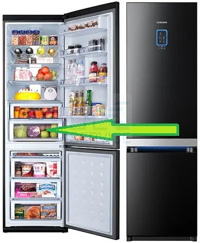 Ящик для овощей на холодильник Samsung RL55TTE2C, RL55VTEBG, DA97-07816A 485x320x185 мм - фото 3