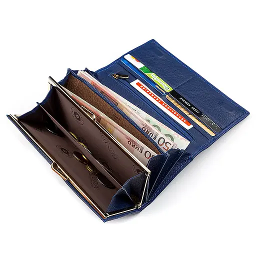 Жіночий шкіряний гаманець (S6001B) Boston 18.5х9.5х3 см acs0015661 - фото 4