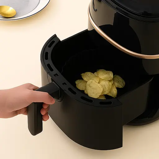 Квадратная силиконовая форма для аэрогриля, духовки и мультипечи 20х20 см, Kitchen Master Черный 87274 - фото 3