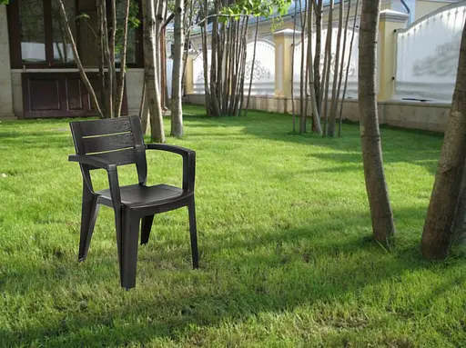 Стул садовый пластиковый Bica Emma графит - фото 7