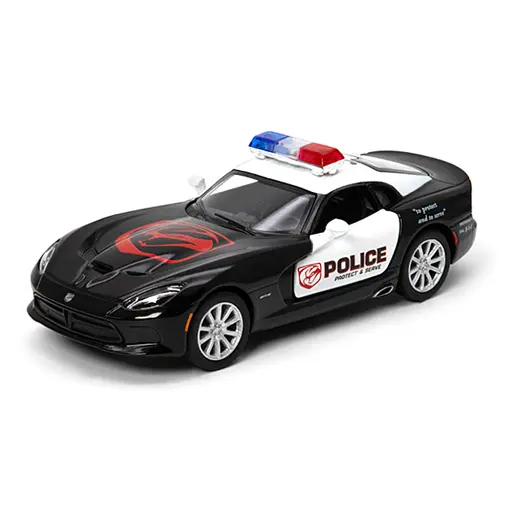 Металева інерційна легкова модель SRT Viper GTS Police 2013 5", відкриваються двері
