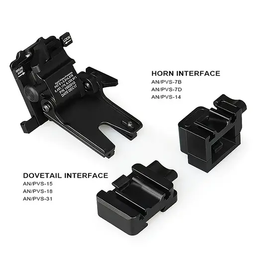 Універсальне NVG кріплення для ПНБ Norotos CL24-0237 чорний - фото 4
