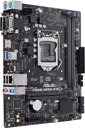 Материнская плата ASUS Prime H310M-R R2.0 (Prime H310M-R R2.0) (Socket 1151 v2, Intel H310, Micro-ATX) Б/у - фото 3