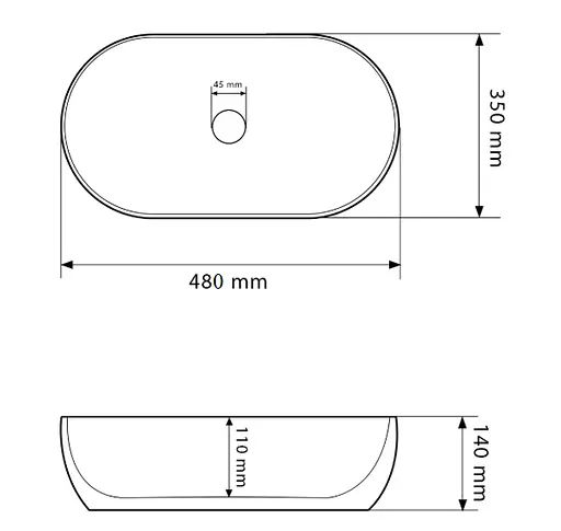 Умивальник VBI Modena S lava накладний VBI-012005, Мармур - фото 6