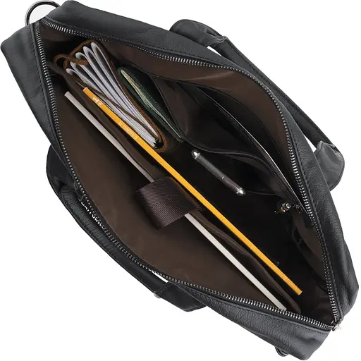 Чоловіча шкіряна сумка Vintage 39,5х29х9 см sum0015056 - фото 9