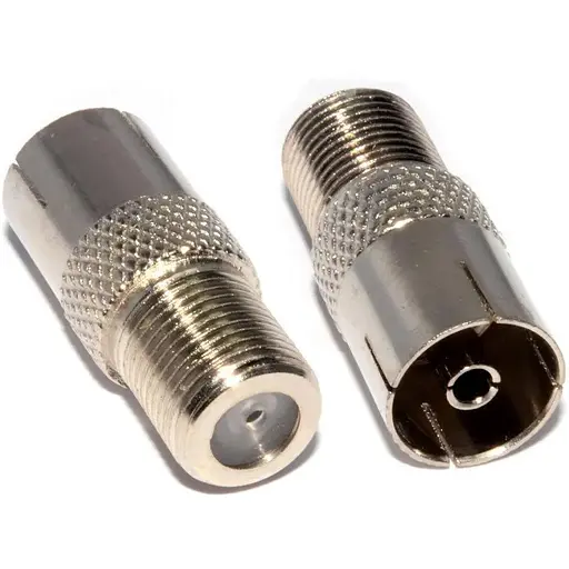 Перехідник мама антенний F-ма мама антенний F корпус метал