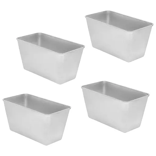 Форма хлібна для випічки стандартного хліба у вигляді цеглинки Л7 алюміній (22х11х11.5 см) 4, Полімет Сірий 86431 - фото 1