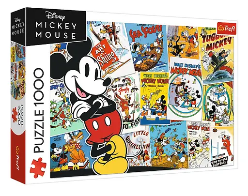 Пазл Міккі Маус: У світі Міккі - 1000 елементів Trefl 10741