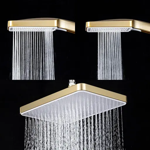 Душова система прихованного монтажу, золото Frap F7176-3, Золотий - фото 2