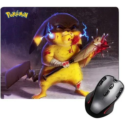 Игровая поверхность Nextprint Пикача с битой Покемоны - Pokemon 220 х 180 мм (14869)