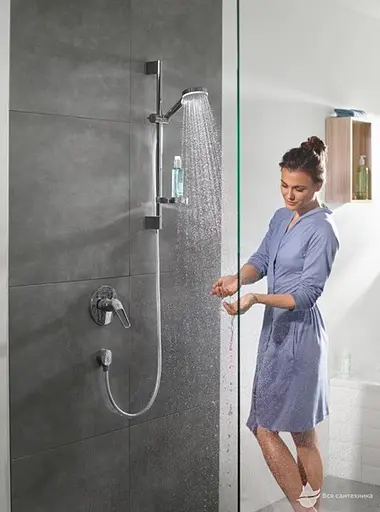 Шлангове під'єднання Hansgrohe FixFit S зі зворотнім клапаном 27456000, Хром - фото 2