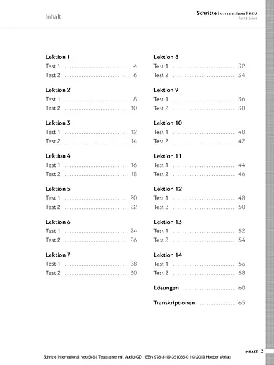 Schritte international Neu 5+6. Testtrainer + CD - фото 3