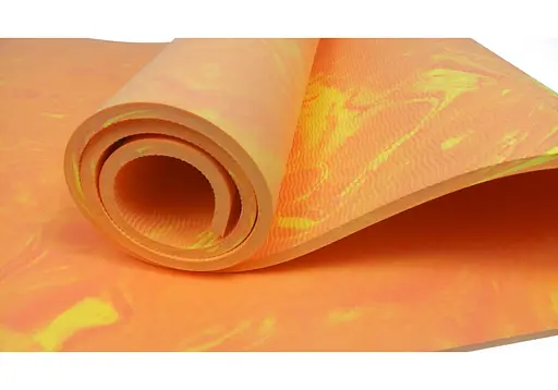 Коврик для йоги и фитнеса EasyFit PER Premium Mat 8 мм Оранжевый (EF-1930-1-O) - фото 2