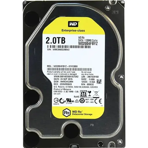 Жесткий диск 3.5" WD RE 2TB SATA 128MB (WD2004FBYZ) [141163]