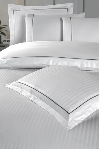 Постільна білизна Mona Orcella White Сатин Делюкс La Romano pbe0051960 - фото 5