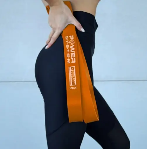 Гумка для фітнесу і кроссфіту Power System PS-4052 CrossFit Level 2 Orange (опір 10-35 кг) (PS-4052_Orange) - фото 7