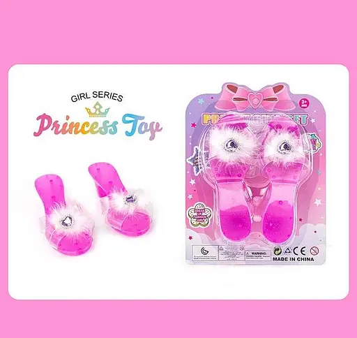 Туфлі з камінцем та страусиним пером - фото 2