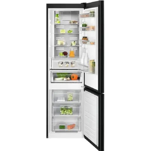 Холодильник Electrolux с нижней морозильной камерой. Холодильная камера 244 л, морозильная камера 94 л, А+, инвертор, внутренний дисплей, черный + стекло. - фото 9