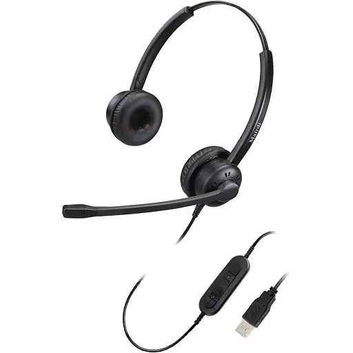 MAIRDI USB-гарнитура с микрофоном для ПК, компьютерная гарнитура с микрофоном с шумопоглощением для портативных команд Zoom Skype