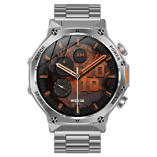 Часы Smart Surf X Pro Silver Steel, 2 ремешка - фото 2