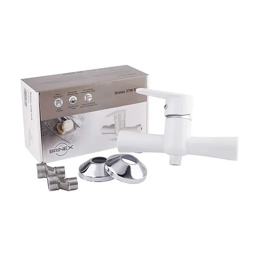 Змішувач для душу Brinex 37W 010 Білий - фото 3