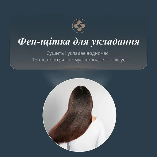 Фен Rowenta-щетка Air Brush 3D, 1200Вт, 3 режима, иониз-я, холодный обдув, функция фена, керамика, черно-золотой - фото 10