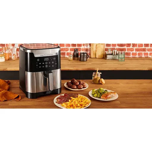 Мультипіч Tefal EasyFry&Grill XXL 1830 Вт чорно-сіра (EY801D15) - фото 17