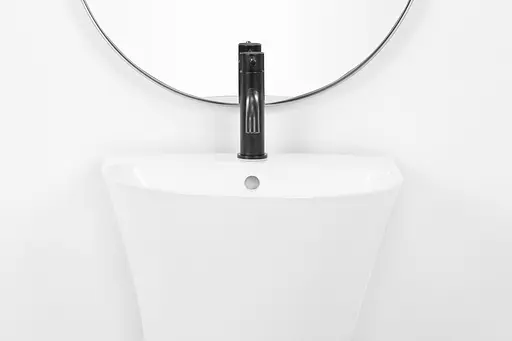 Умивальник Rea Rita slim монолітний білий REA-U9901, Білий - фото 4