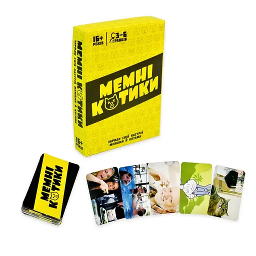 Настільна гра "Мемні котики" 30734 гральні картки 98 штук, інструкція - фото 2