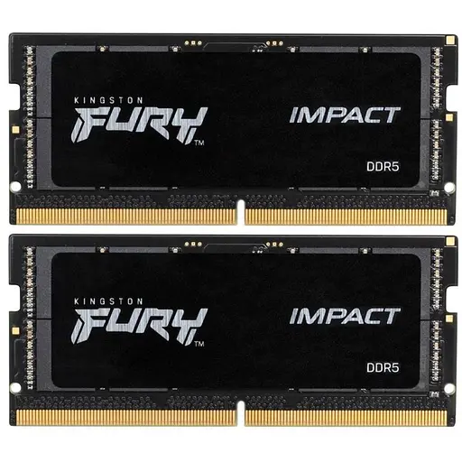 Модуль памяти SO-DIMM 2x16 ГБ/4800 DDR5 Kingston Fury Impact (KF548S38IBK2-32) - фото 1