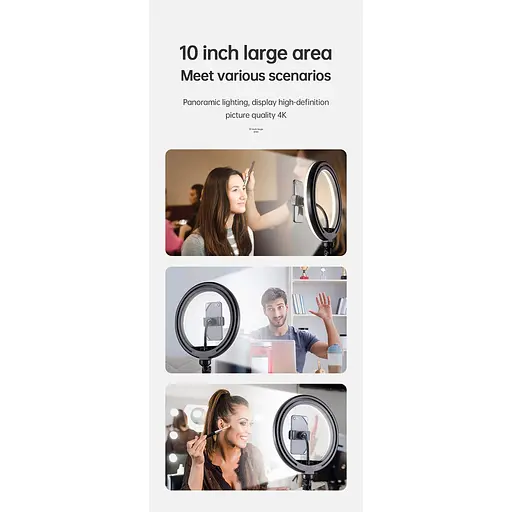 Держатель с кольцевым освещением Joyroom Touch Selfie Ring Light JR-ZS228 AKL01 - фото 6