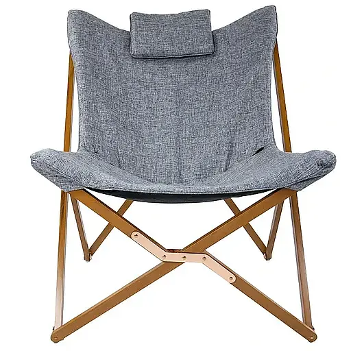 Стул раскладной Bo-Camp Bloomsbury L Grey (1200370) - фото 2