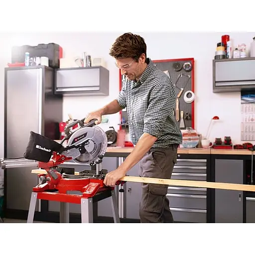 Пила торцювальна Einhell TC-SM 2531/2 U з протяжкою 1900 Вт (4300805) - фото 7