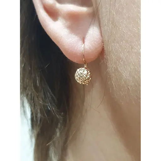 Золоті сережки Favoritum Кулі. 210248_7_А - фото 2