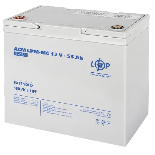 Акумулятор мультигелевий LogicPower 12 V 55 Ah - LPM-MG - фото 2