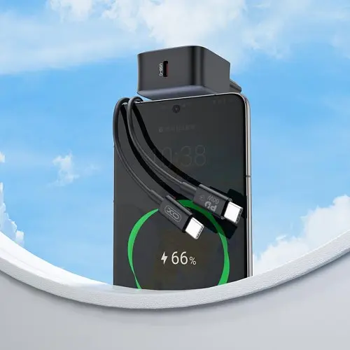 Мережевий зарядний пристрій XO L155(EU) PD30W 1USB-C fast charger Чорний - фото 2