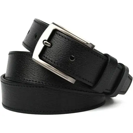 Ремінь шкіряний LIMARY чоловічий чорний шкіра буйвола acs0032081 - фото 1