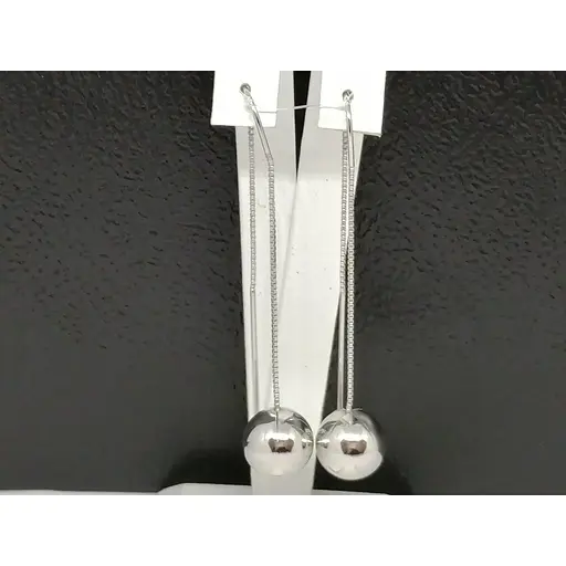 Срібні сережки-протяжки Qvaliz. 902-0808OR - фото 3