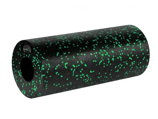Масажний ролик (роллер) гладкий PowerPlay PP-4348 2 in 1 EPP Foam Roller Чорно/Зелений (33x14 см) (PP_4348_Green_(33*14)) - фото 3
