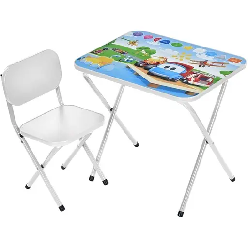 Детский столик складной со стульчиком Bambi M 5962-1 белый