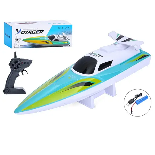 Катер на радіокеруванні, 2.4G, акумулятор, 34 см, USB-зарядка, 38x13.5x13.5 см (В асортименті)